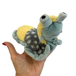 Laverne Slug Plush Toy Beanbag Blue Yellow Douglas Cuddle Toys 2+ 7” Unisex Kids